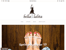 Tablet Screenshot of bellalalita.com